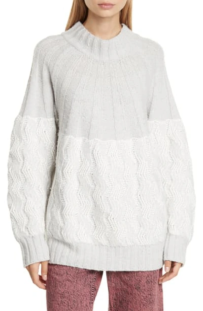 Rachel Comey Bowen Wool Blend Sweater In Grey