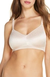Wacoal Back Appeal Wirefree Jacquard Lace Bra In Rose Dust