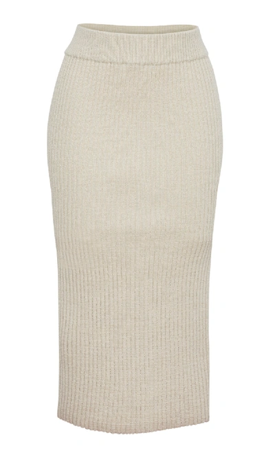 Eleven Six Eva Sweater Skirt In Ivory