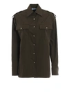 PRADA COTTON POPLIN MILITARY STYLE SHIRT