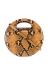 LOEFFLER RANDALL SNAKESKIN EMBOSSED CROSSBODY BAG