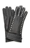 LOEWE STUDDED LEATHER GLOVES,717585