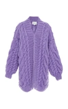 I LOVE MR MITTENS CABLE-KNIT WOOL CARDIGAN,740802