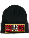 DSQUARED2 LOGO PATCH BEANIE