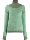 TELA HIGH STANDING COLLAR JUMPER