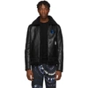 OFF-WHITE OFF-WHITE BLACK AND WHITE SHEARLING OFFF JACKET