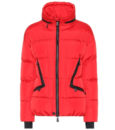 Moncler Dixence Quilted Down Ski Jacket In Red