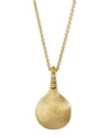 MARCO BICEGO 18K AFRICA GOLD PENDANT NECKLACE,PROD224630102