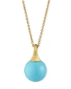 Marco Bicego Africa Boule 18k Yellow Gold Semiprecious Pendant Necklace