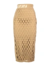 FENDI MIDI MESH SKIRT PIERCED,11044081