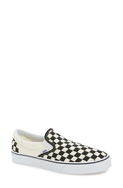 Vans Classic Slip-on In Black/ White Checker/ White