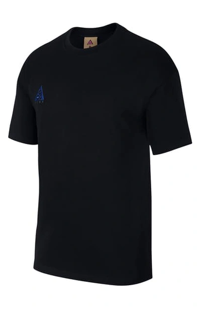 Nike Logo T-shirt In Black/ Game Royal