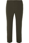 THEORY CROPPED CREPE TAPERED PANTS