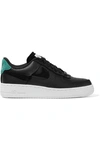 Nike Wmns Air Force 1 07 Lux -black/anthracite-mystic Green In Black