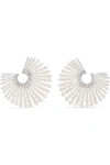 AMRAPALI 18-KARAT WHITE GOLD, PEARL AND DIAMOND EARRINGS