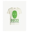 GUCCI Manifesto mask-print cotton-jersey T-shirt
