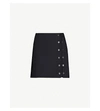 ARTICA ARBOX BUTTONED WOOL-BLEND MINI SKIRT