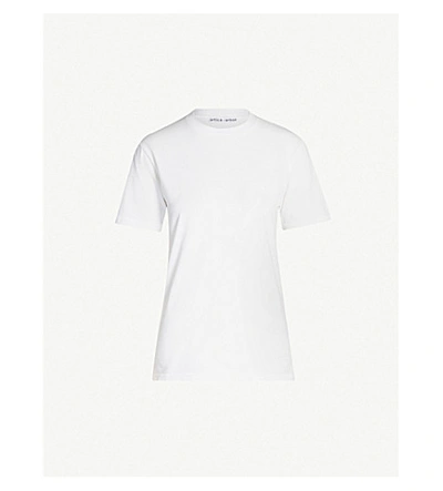 Artica Arbox Reminiscent-print Cotton-jersey T-shirt In Optical White