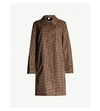 Burberry Keatsbridge Single Breasted Monogram Print Coat In Bridle Brown Ip Pttn
