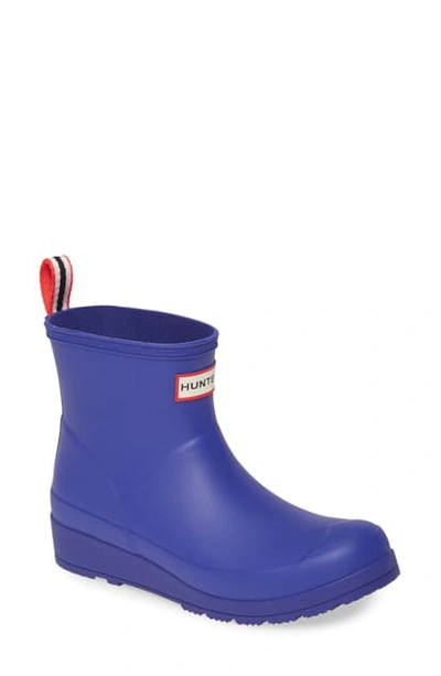 Hunter Original Play Waterproof Rain Bootie In Electric Storm