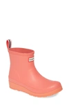 Hunter Original Play Waterproof Rain Bootie In Rythmic Pink