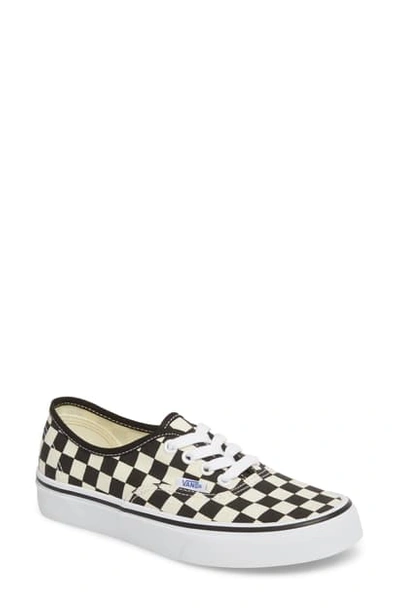 Vans 'authentic' Sneaker In Black/ White Checker