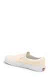 Vans Brushed Twill Classic Slip-on Sneaker In White