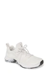 Nike Metcon Flyknit 3 Training Shoe In White/ Black/ Metallic Silver