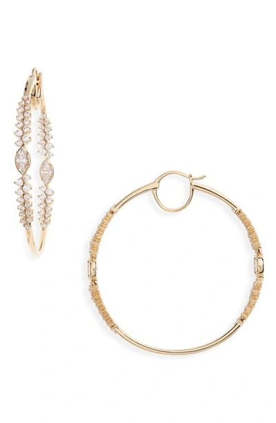 Nadri Mila Inside Out Earrings In Gold