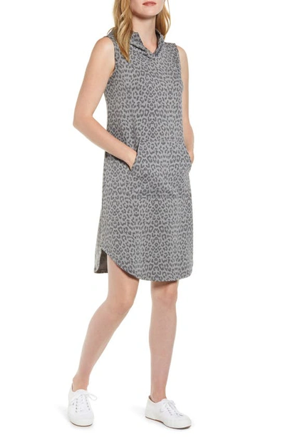 B Collection By Bobeau Sleeveless French Terry Dress In Leopard Camo