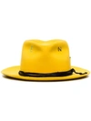 NICK FOUQUET KANE COMPASS PRINT FEDORA HAT