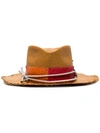 NICK FOUQUET ROPE DETAIL WOVEN HAT