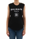 BALMAIN T-SHIRT LOGO BLACK,11001164