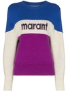 ISABEL MARANT ÉTOILE KEDY COLOUR-BLOCK LOGO JUMPER