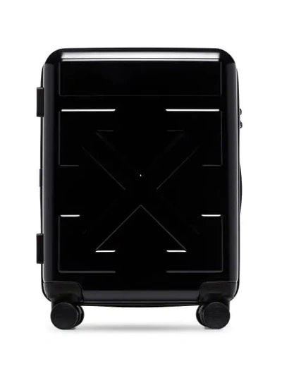 Off-white Arrow Motif Suitcase In Black
