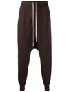 RICK OWENS DRKSHDW DROP-CROTCH DRAWSTRING TROUSERS