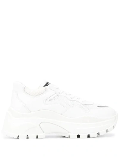 Prada Chunky Lace-up Sneakers - 白色 In White