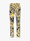 VERSACE VERSACE BAROQUE PRINT STRAIGHT LEG JEANS,A83651A23089214084092