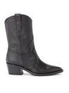 VIA ROMA 15 TEXAN VIA ROMA 15 ANKLE BOOT IN BLACK GRAINED LEATHER,11045497
