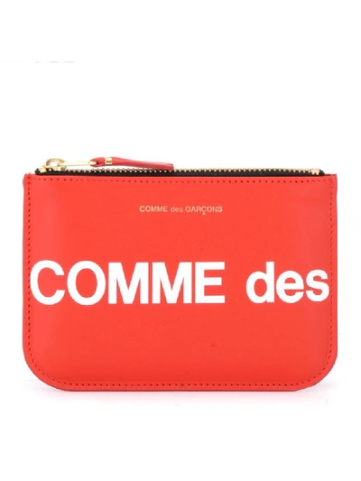 Comme Des Garçons Wallet Huge Logo Wallet - 红色 In Red