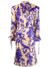 ACNE STUDIOS FLORAL PRINT MIDI DRESS