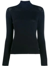 FENDI PERFORATED KNITTED SWEATER