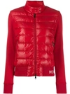 MONCLER FABRIC AND PADDED ZIPPED JACKET