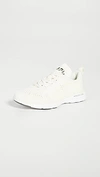 Apl Athletic Propulsion Labs Techloom Phantom 3d Mesh Sneakers In Pristine/fatigue/white