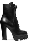 PRADA 130 leather ankle boots