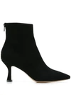 FABIO RUSCONI SNAKESKIN DETAIL ANKLE BOOTS
