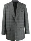 GIVENCHY CHECKED SINGLE BREASTED BLAZER