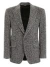 DOLCE & GABBANA CHEVRON WOOL BLAZER,11045629