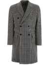 DOLCE & GABBANA PRINCE OF WALES COAT,11045630