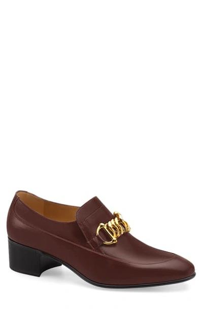 Gucci Bit Loafer In Vintage Bordeaux